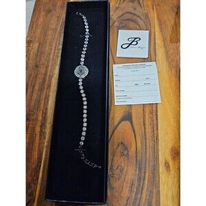 Joan Boyce Bracelet Evil Eye Angel Eye Talisman  Black Rhinestone